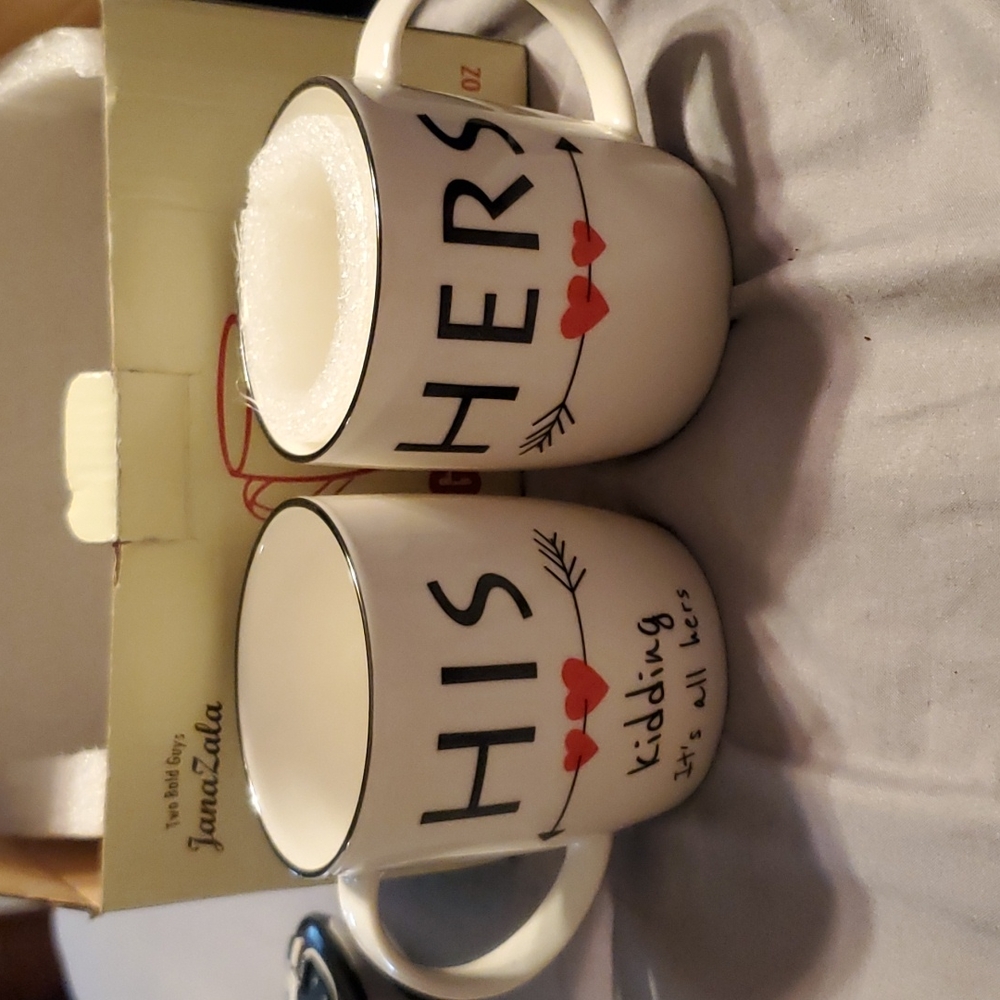 NEW Two Bald Guys JanaZala It's a couple-thing mugs